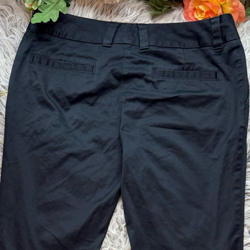 Adidas Black Stretch Ankle Pants Minimalist Athleisure Travel Golf Career - Picture 4 of 8